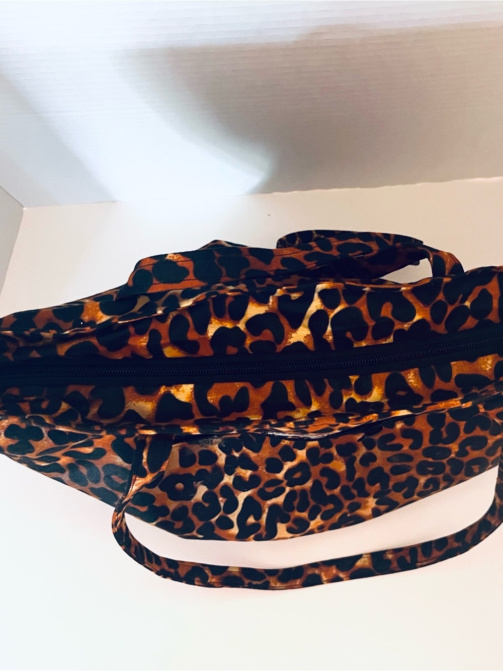 Barabara Leopard Print Tote Bag Handmade in India - Picture 8 of 10